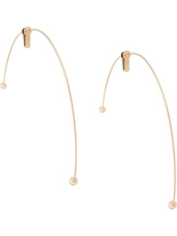 Y/project Oversized Half-hopp Earrings - Gold