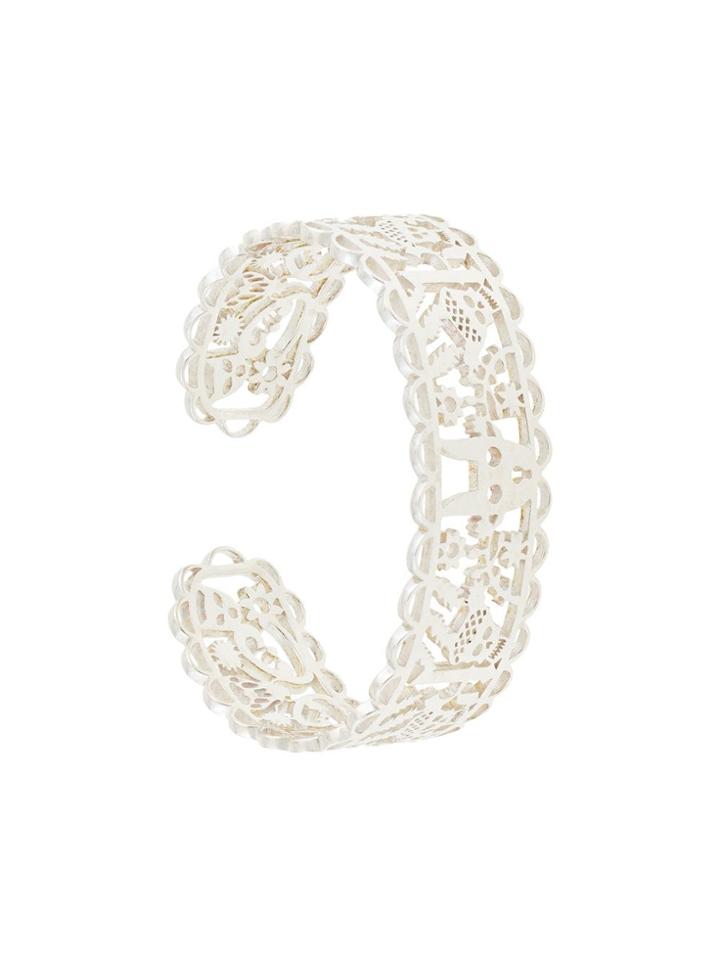 Karen Walker Small Filigree Cuff - Metallic