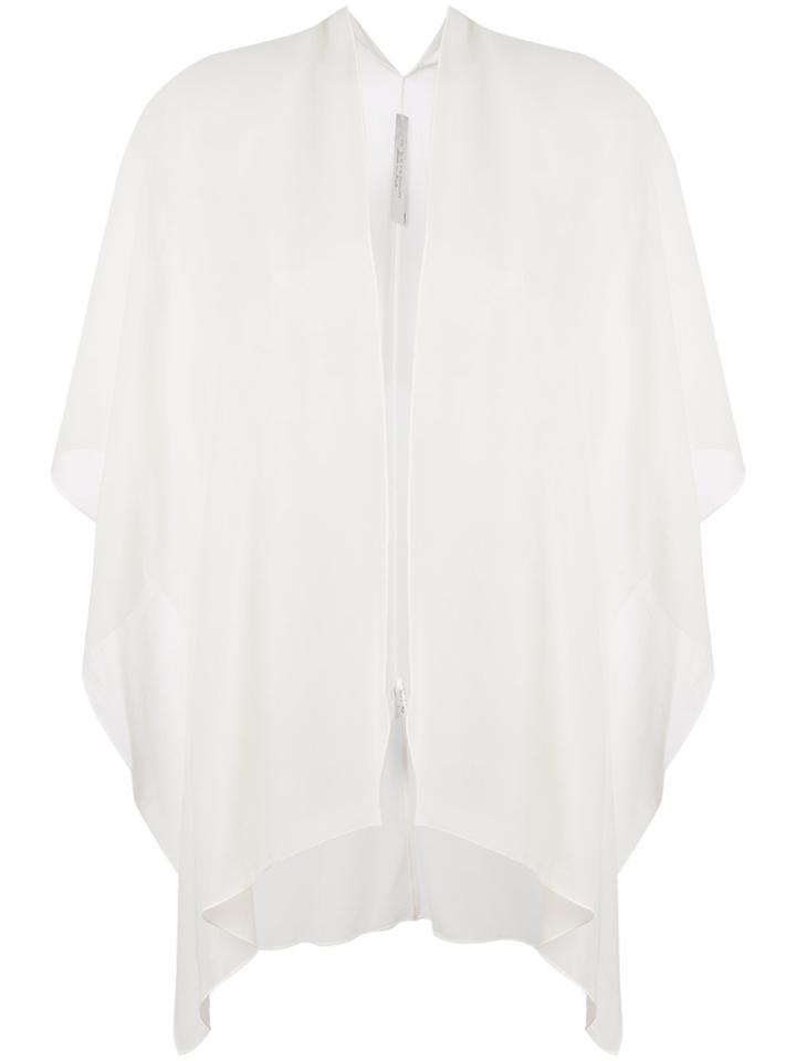 D.exterior Sheer Open Blouse - Nude & Neutrals
