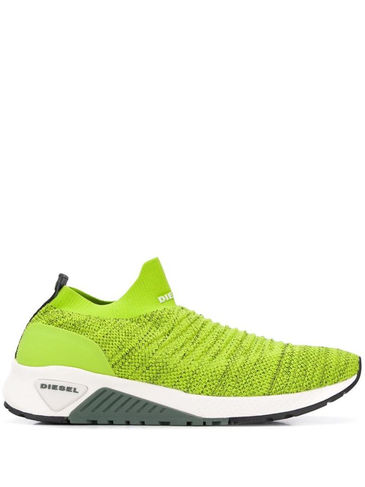 Diesel S-kb Athl Sock Sneakers - Green