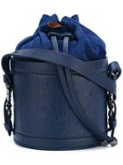 Desa 1972 Bucket Shoulder Bag, Women's, Blue, Calf Leather