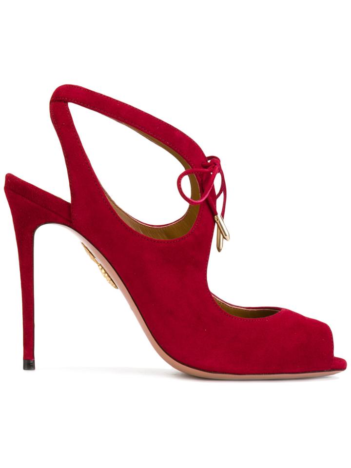 Aquazzura Riley Sandals - Pink & Purple