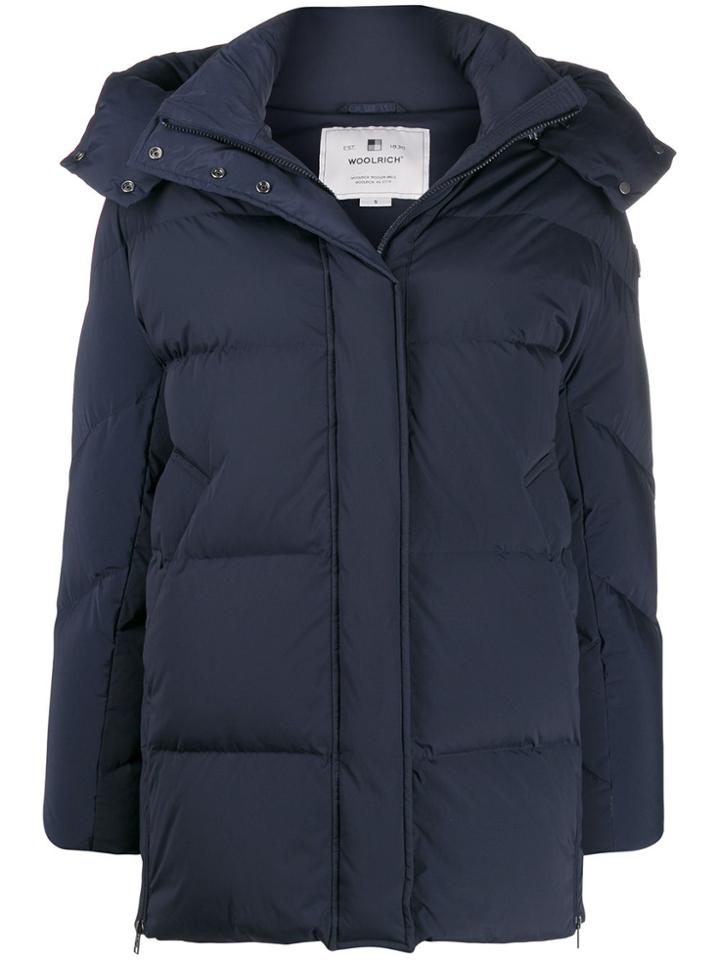 Woolrich Aurora Hooded Down Coat - Blue