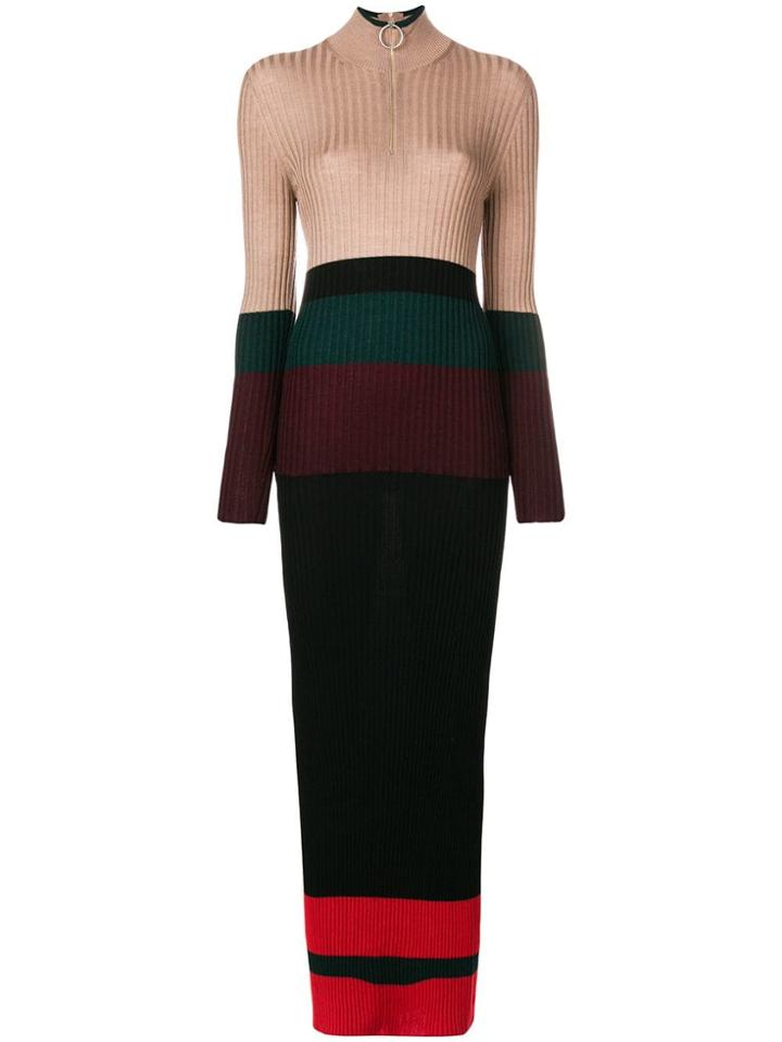 Marni Turtleneck Maxi Dress - Red