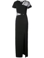 Kimora Lee Simmons Lace Wrap Around Gown - Black