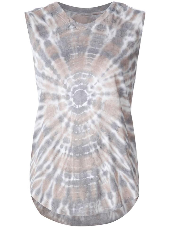 Raquel Allegra Tie Dye Effect Tank Top, Women's, Size: 3, Grey, Cotton