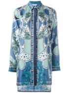 Versace Collection Baroque Print Tunic, Women's, Size: 40, Silk