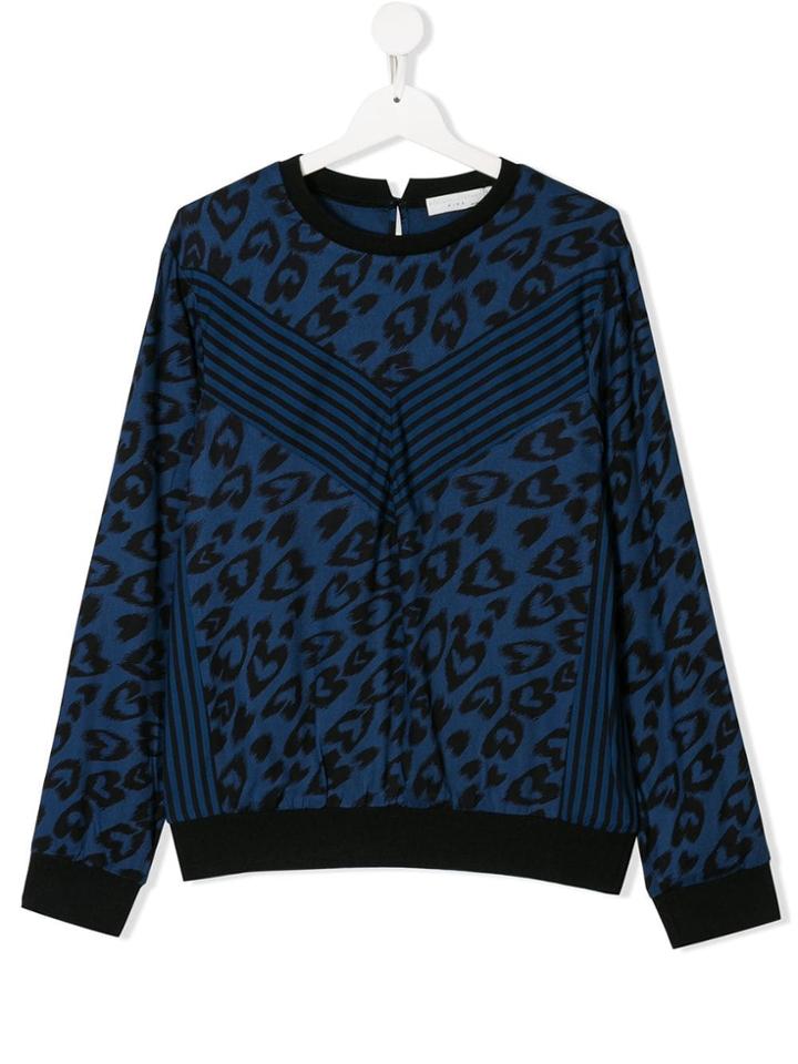 Stella Mccartney Kids Teen Printed Longsleeved T-shirt - Blue