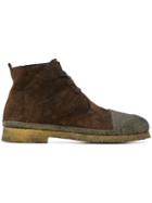Rocco P. Contrast Toe Boots - Brown