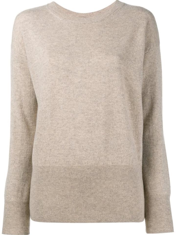 Vince Slit Back Jumper, Women's, Size: Medium, Nude/neutrals, Cashmere
