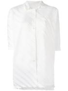Issey Miyake Cauliflower - Pleated Shirt - Women - Polyester - One Size, White, Polyester