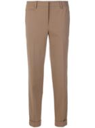 Brag-wette Cropped Trousers - Brown