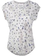 Iro Floral Print T-shirt, Women's, Size: Medium, Grey, Linen/flax