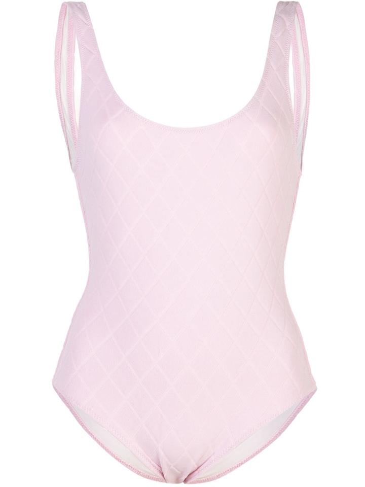 Solid & Striped The Anne-marie Quilted Swimsuit - Pink