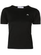 Marine Serre Crescent Moon Logo T-shirt - Black