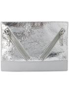 Kenzo Zipped Clutch - Metallic