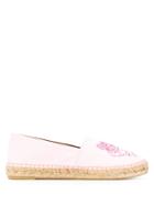Kenzo Logo Embroidered Espadrilles - Pink