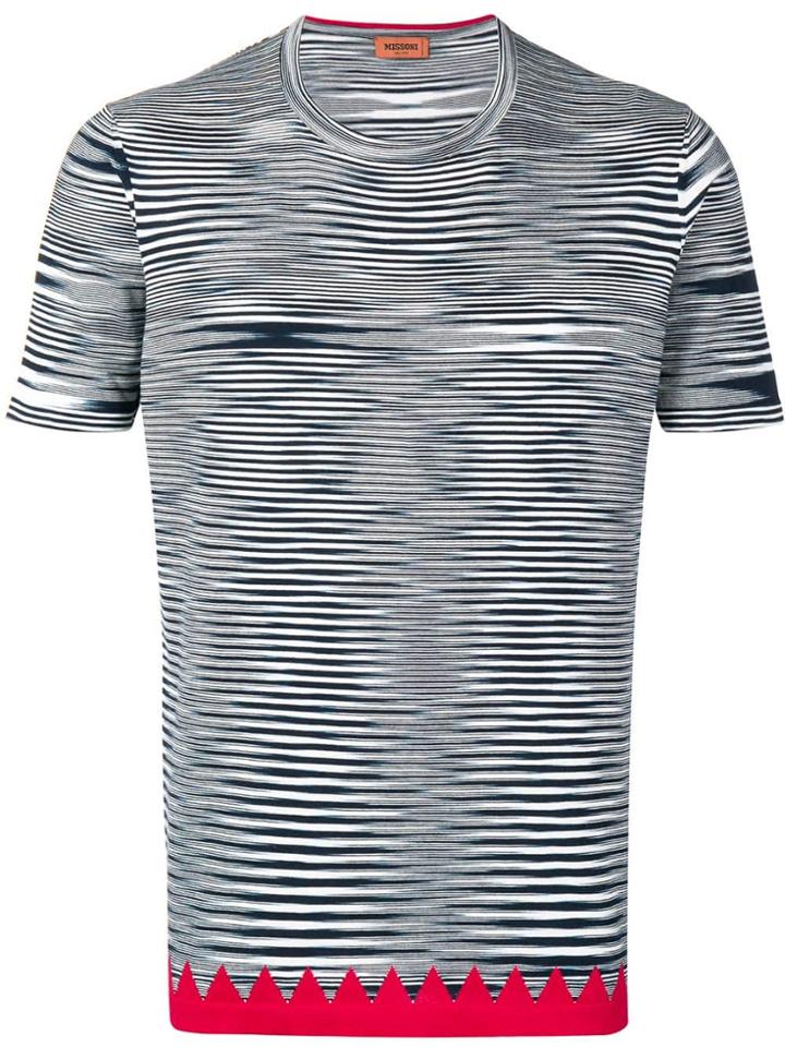 Missoni Graphic Stripe T-shirt - Blue