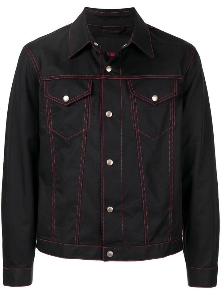 Caban Dark Denim Jacket - Black