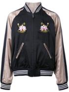 G.v.g.v. 'satin Souvenir' Bomber Jacket, Men's, Black, Silk/cupro