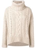 Woolrich Oversized Knit Jumper - Nude & Neutrals