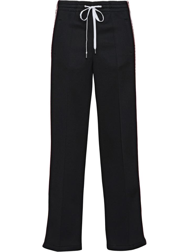 Miu Miu Side Stripe Track Pants - Black