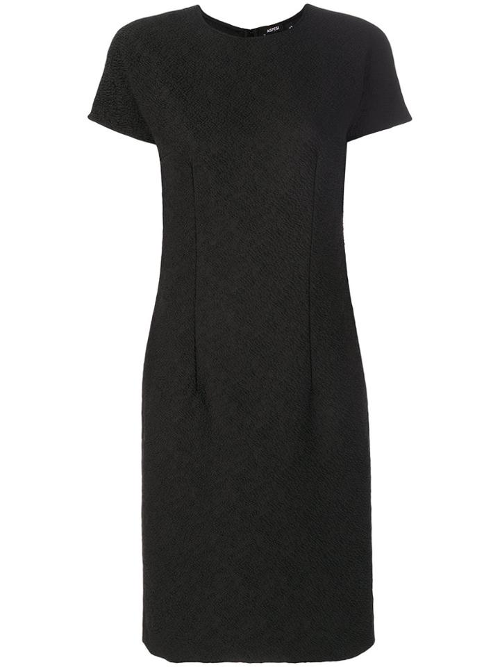 Aspesi Textured Fitted Dress - Black