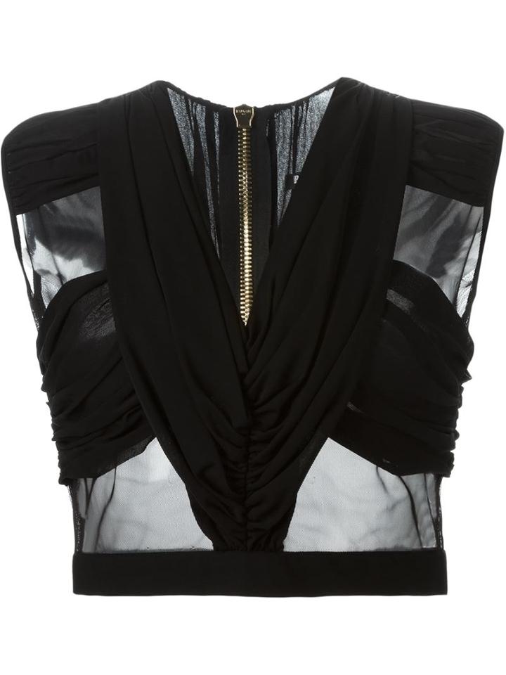 Balmain Cropped Top