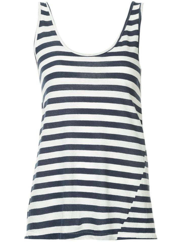 Bassike Striped Tank-top - Blue