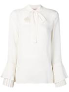 Twin-set Pussy Bow Blouse - White