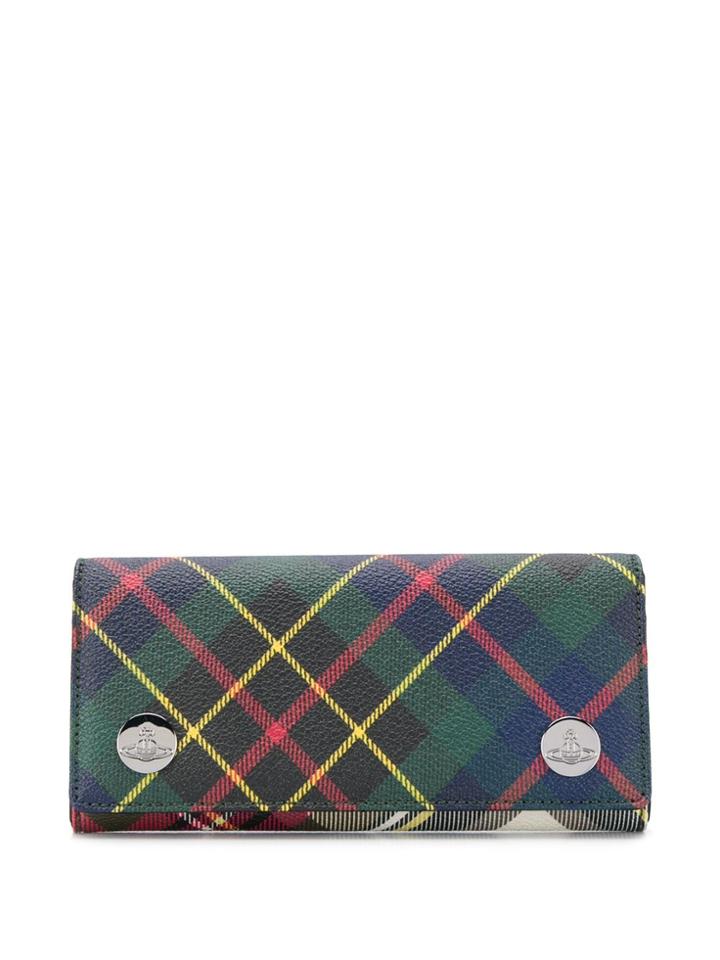 Vivienne Westwood Check Print Wallet - Black