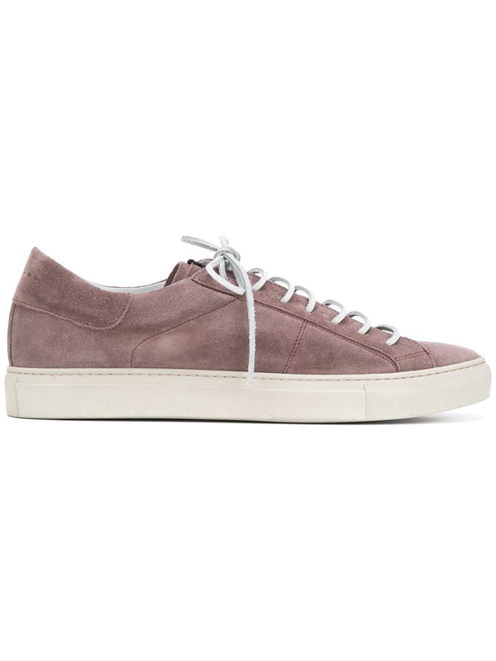 Low Brand Lace-up Sneakers - Pink & Purple