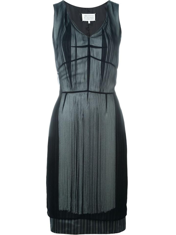Maison Margiela Layered Fringe Dress - Black