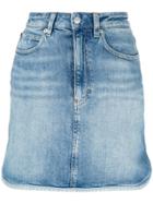 Calvin Klein Jeans Binding Denim Mini Skirt - Blue