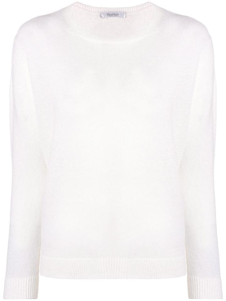 Max Mara Knitted Sweater - White