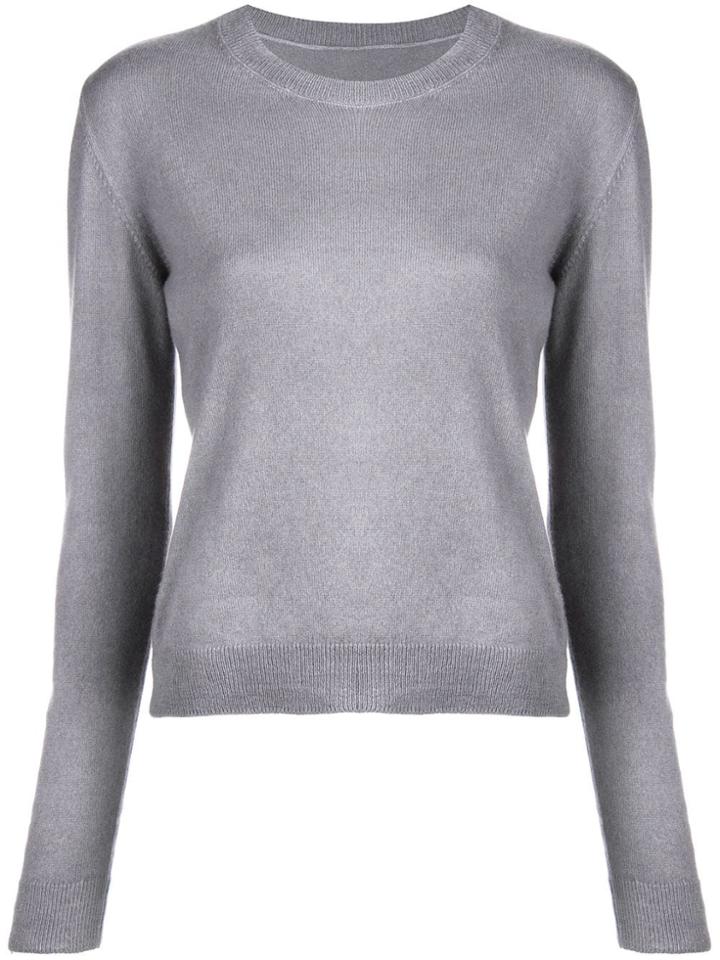 The Elder Statesman Fine Knit Sweater - Grey