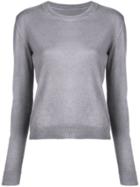 The Elder Statesman Fine Knit Sweater - Grey
