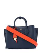 Mcm Textured Tote Bag - Blue