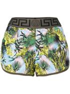 Versace Greek-key Detail Beach Shorts - Multicolour