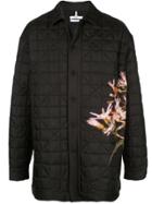 Oamc Printed Woven Polly Overshirt - Black