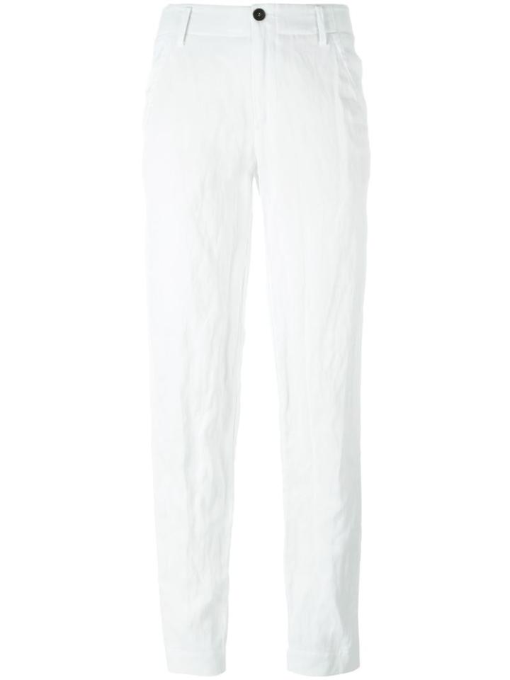 Forte Forte Straight Leg Trousers, Women's, Size: 1, White, Viscose/cotton/metal (other)