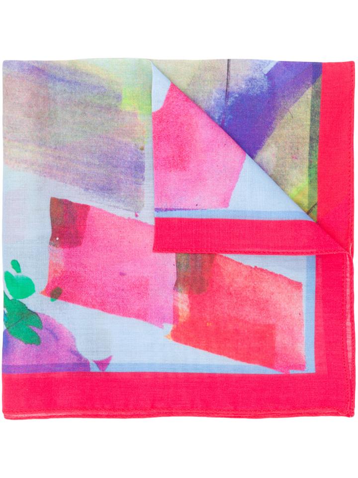 Paul Smith Watercolour Brushstroke Scarf - Multicolour