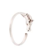 Hermès Vintage Horse Head Cuff - Silver