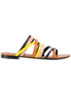 Pierre Hardy Alpha Crisscross Sandals - Brown