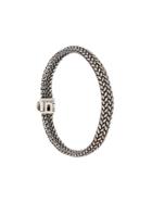 Ugo Cacciatori Pannier Woven Chain Bracelet - Silver
