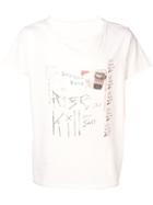 Garcons Infideles Distressed Printed T-shirt - Nude & Neutrals