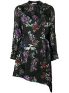 Each X Other Floral Printed Asymmetric Dress - Black