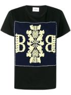 Barrie Logo Embroidered Top - Black