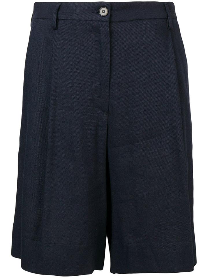 Barena High Waisted Shorts - Blue
