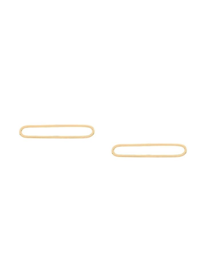 Sebastien Joffrey Monfort Elliptical Earrings - Gold